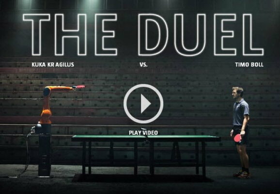 فيديو : مباراة تنس الطاولة بين إنسان و آلة - بطل ألماني في مواجهة روبوت 26