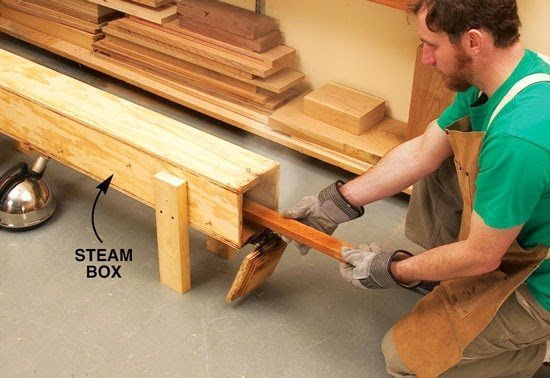 طريقة ثني الخشب باستخدام البخار والحرارة